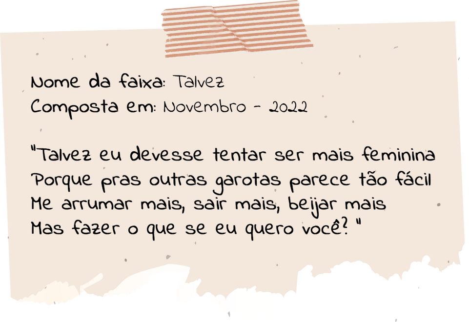 MĂşsica Talvez de Livia Lopes, composta em novembro de 2022